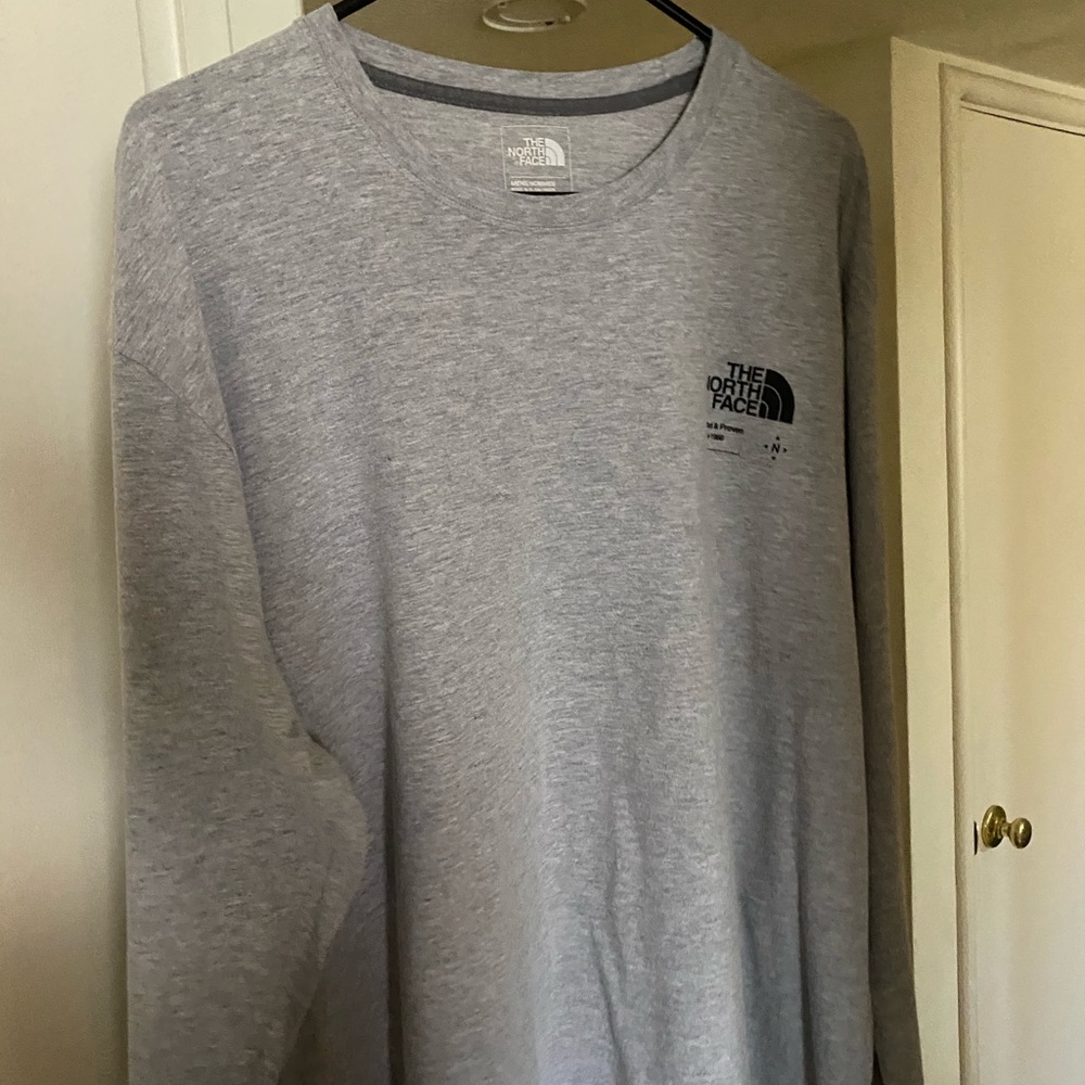 North Face grey long sleeve